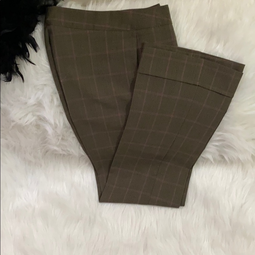 Black and Pink Pinstripe Trousers